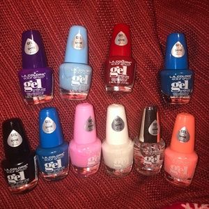 NEW L.A Colors Color Craze Gel/Metal/Hypno Nail Polish 10 Bottles L@@K